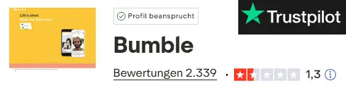 Bumble Trustpilot Rating