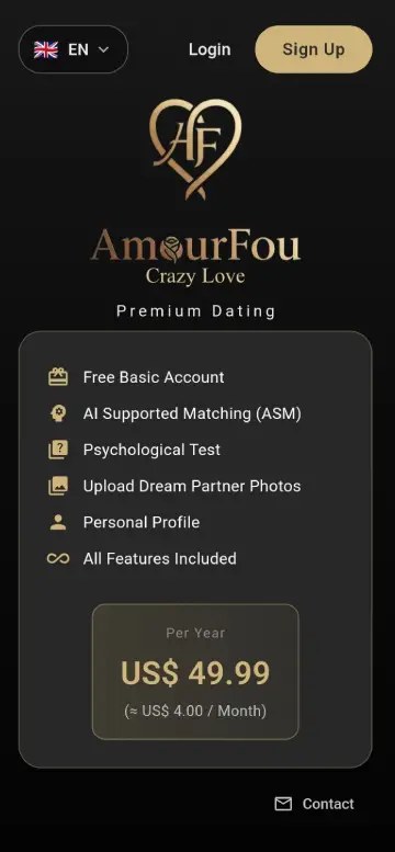 AmourFou App Screenshot 1